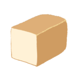 食パン1斤(四角)のイラスト