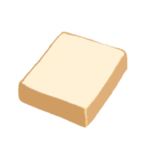 四角い食パンのイラスト
